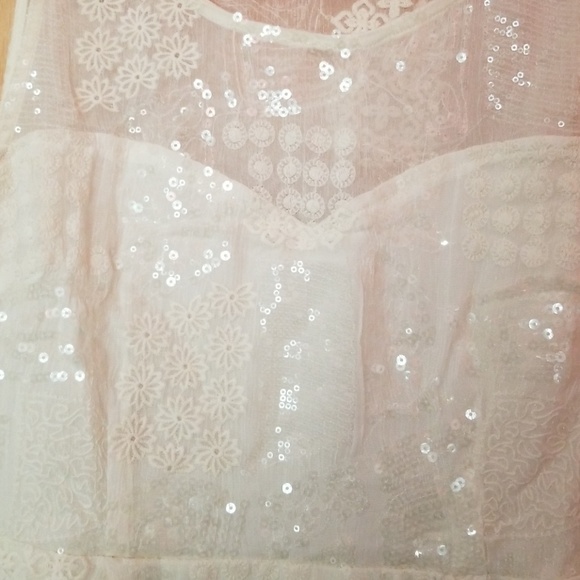 Chelsea & violet white sequined dress - Picture 2 of 4